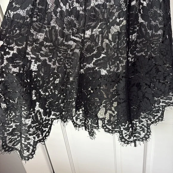 Elegant Classy Black Lace Dress small - Picture 4 of 6